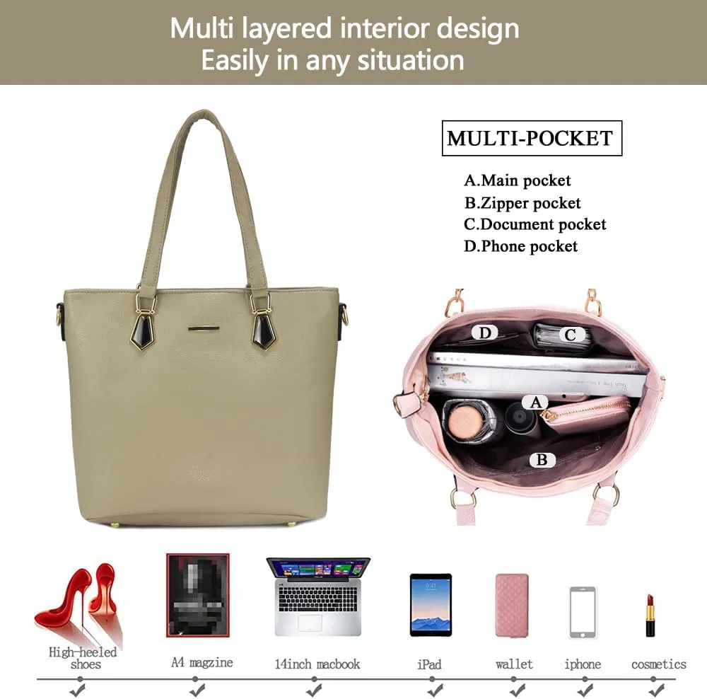 2E-youth Designer Purses and Handbags for Women Satchel Shoulder Bag Tote Top Handle Bag