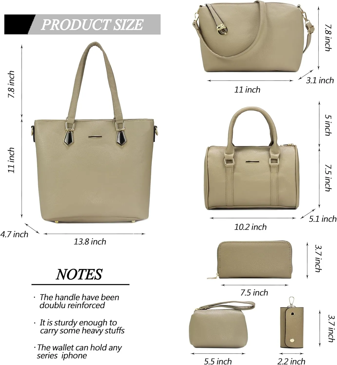 2E-youth Designer Purses and Handbags for Women Satchel Shoulder Bag Tote Top Handle Bag