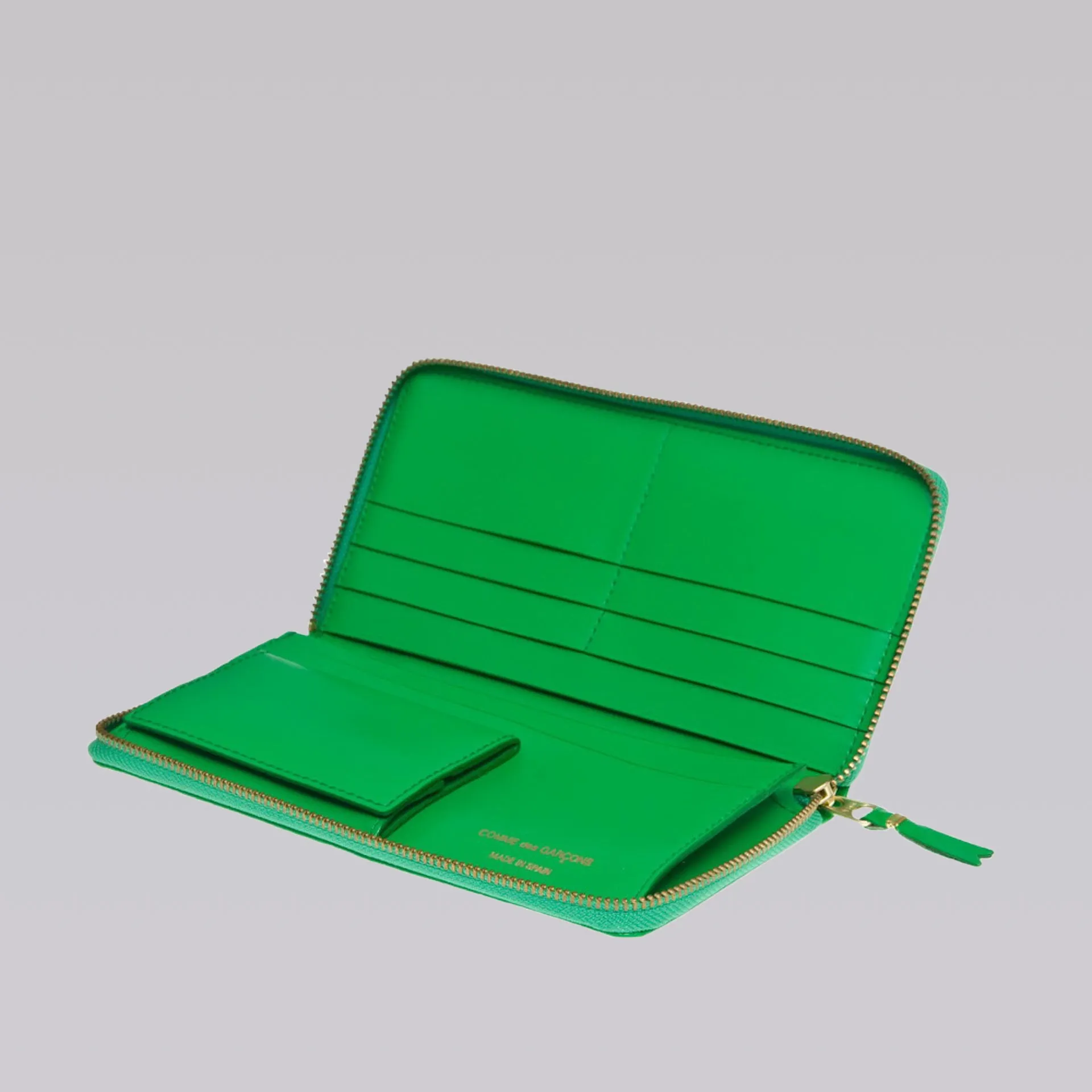 COMME DES GARCONS WALLET SA0110 CLASSIC PLAIN GREEN