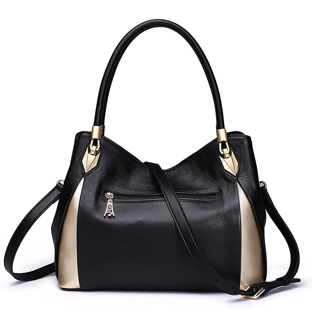 FOXER Brand Women Genuine Leather Handbag Fashion Female Tote Commuter Style Shoulder Bag High Quality Lady Fall Winter Handbags