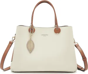 LAORENTOU Women Crossbody Handbags Cow Leather Satchel Handbags for Women Top-handle Shoulder Tote Purses