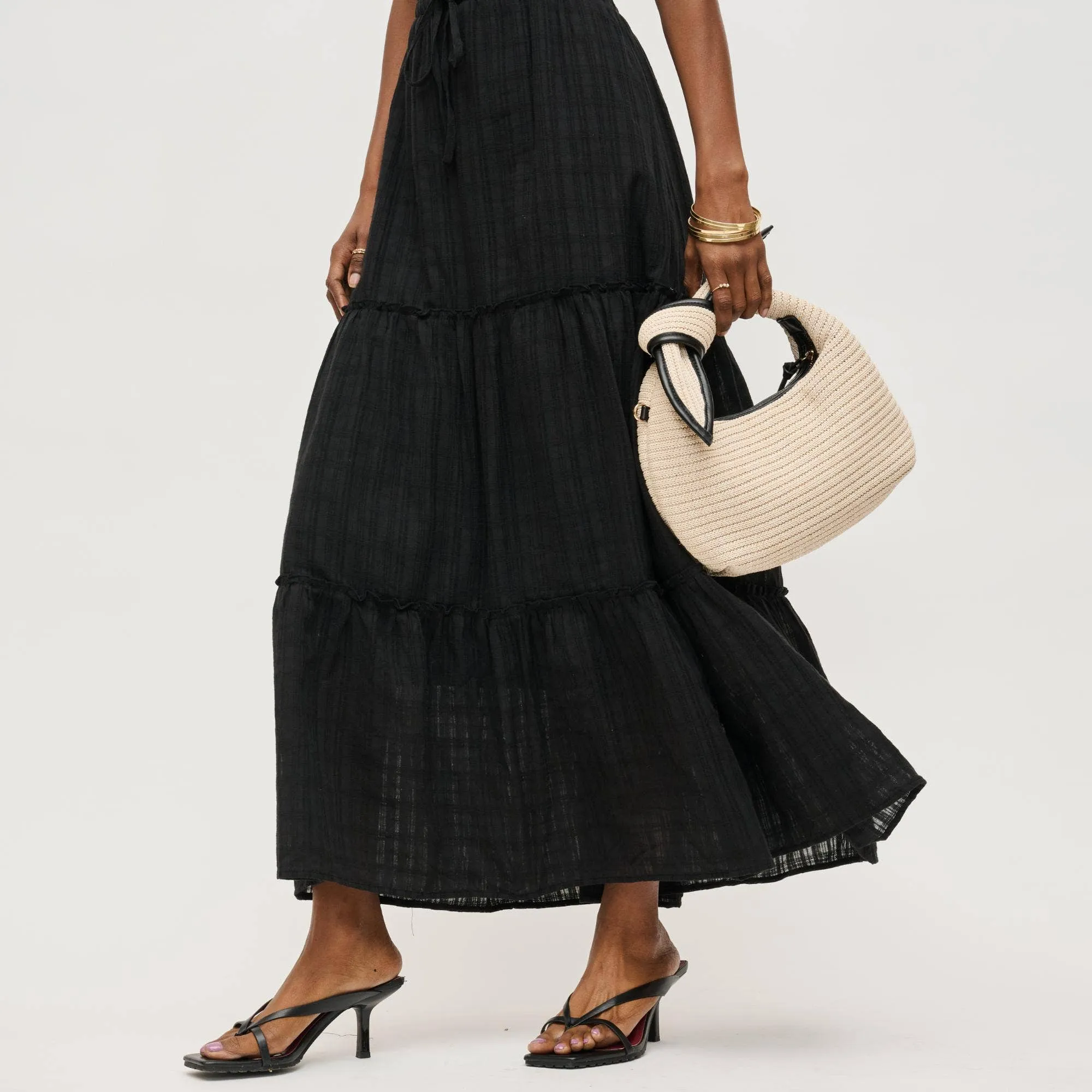 Paloma Knot Straw Crossbody