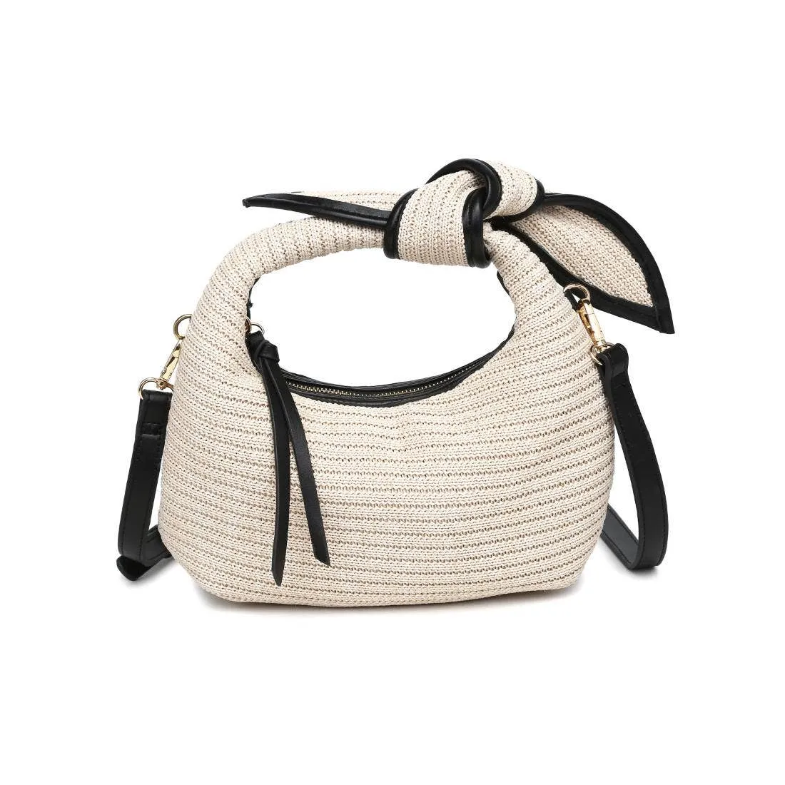 Paloma Knot Straw Crossbody