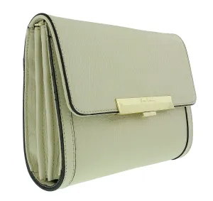 Pierre Cardin Beige Leather Simple Everyday Small Clutch Crossbody Bag