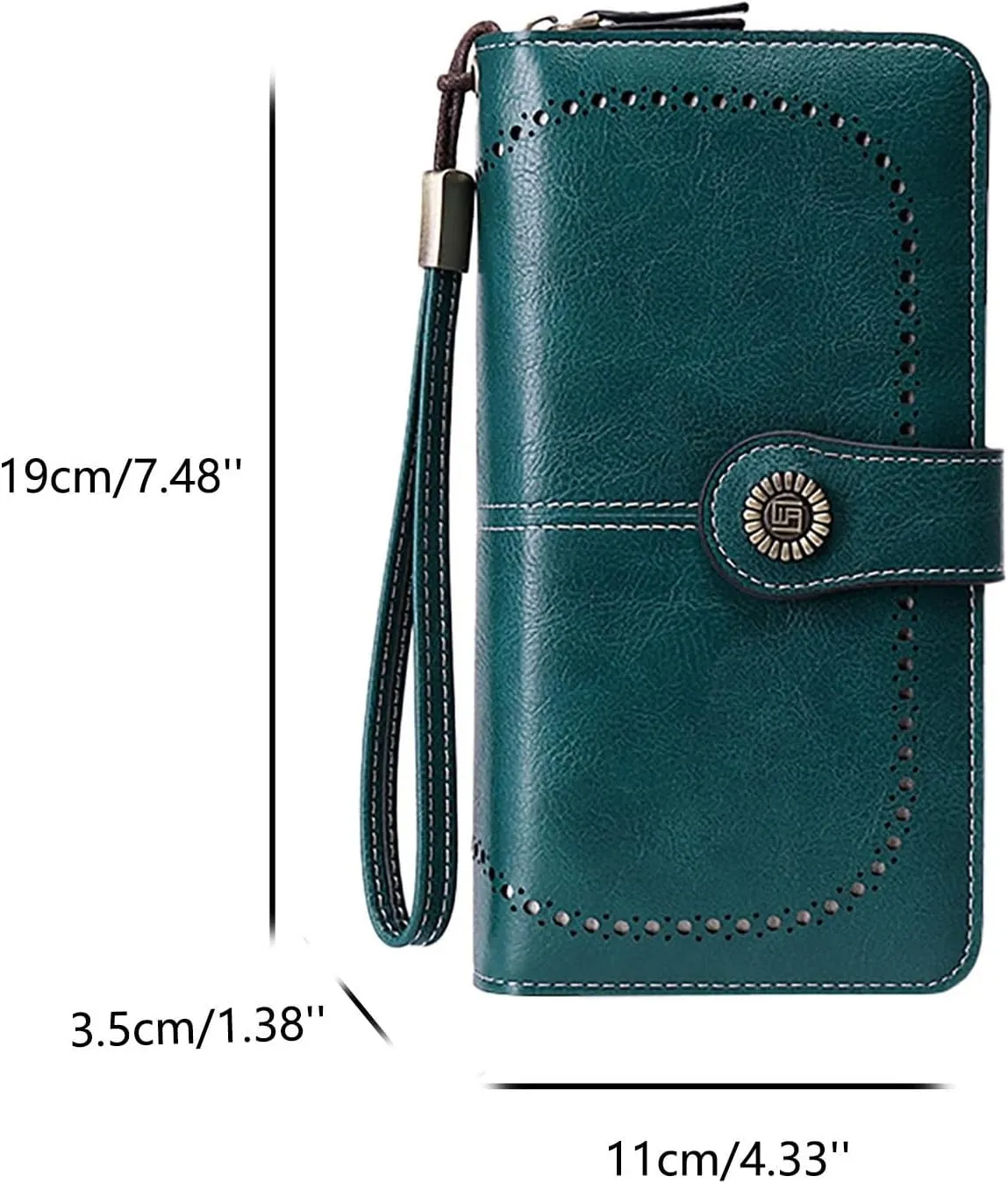 Rfid Wallet Women,2024 New Leather Wallet Wristlet for Women,Zip Around Large Capacity Bifold Rfid Blocking Clutch Purses Credit Card Wallet,Travel Wallet for Women Ladies Mom Girls